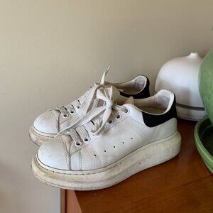 Alexander Mcqueen platform Sneakers - Black and White Designer Shoes - 38 7.5